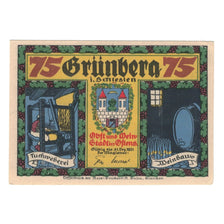 Banknote, Germany, Grunberg Stadt, 75 Pfennig, personnage, 1921, 1921-12-31