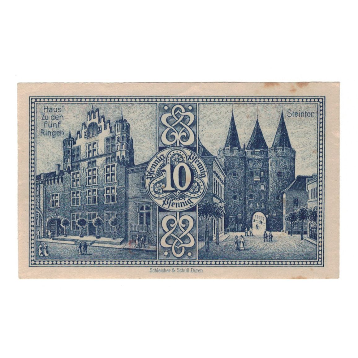Geldschein, Deutschland, Goch, 10 Pfennig, Monument, 1921, 1921-06-01, UNZ