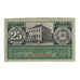 Banknot, Niemcy, Goch, 25 Pfennig, Monument, 1921, 1921-06-01, UNC(65-70)