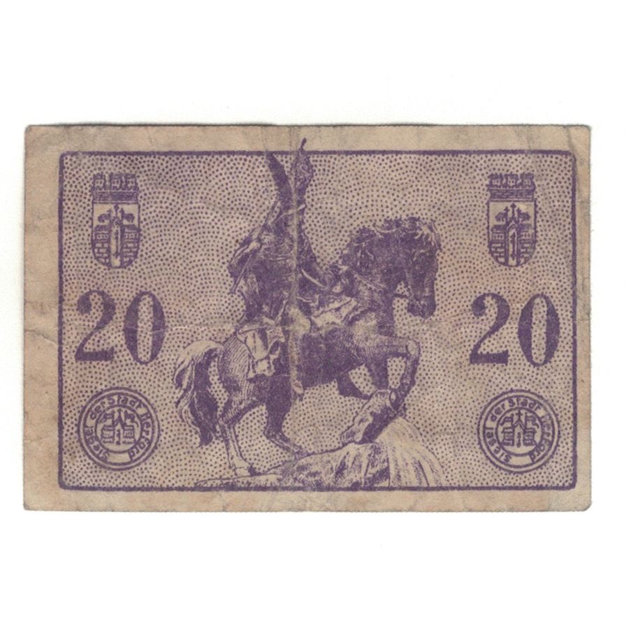 Banknot, Niemcy, Herford Stadt, 20 Pfennig, personnage, 1920, 1920-03-04