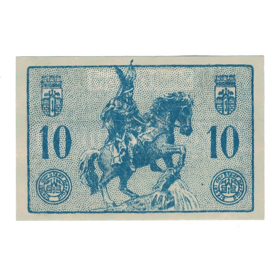 Geldschein, Deutschland, Herford Stadt, 10 Pfennig, personnage, 1920