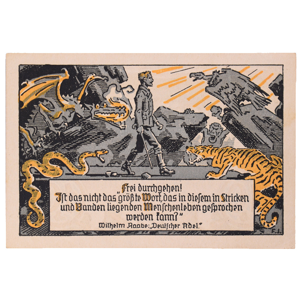 Banknot, Niemcy, Eschershausen, 10 Pfennig, personnage 1, 1921, 1921-06-01