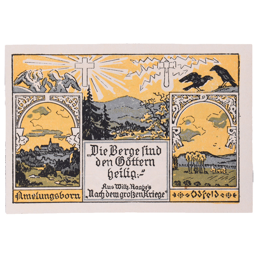 Banknot, Niemcy, Eschershausen, 25 Pfennig, paysage, 1921, 1921-06-01