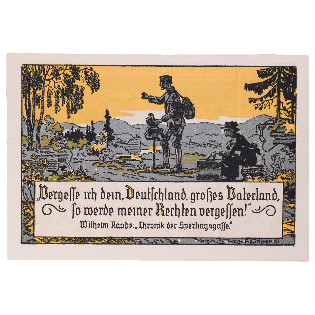 Banknot, Niemcy, Eschershausen, 50 Pfennig, personnage, 1921, 1921-06-01