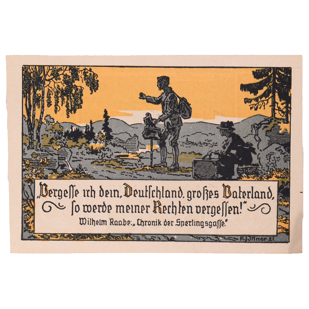 Banconote, Germania, Eschershausen, 50 Pfennig, personnage 3, 1921, 1921-06-01