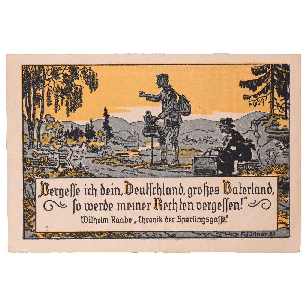 Banknot, Niemcy, Eschershausen, 50 Pfennig, personnage 6, 1921, 1921-06-01