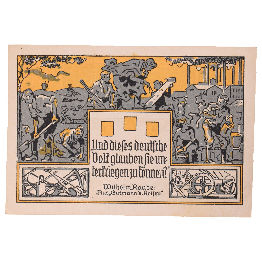 Banknot, Niemcy, Eschershausen, 2 Mark, personnage, 1921, 1921-06-01