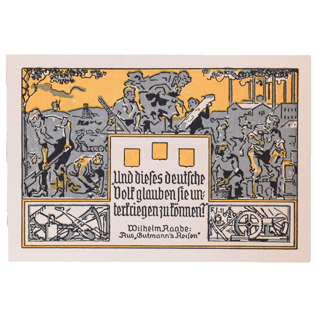 Banknot, Niemcy, Eschershausen, 2 Mark, personnage 1, 1921, 1921-06-01