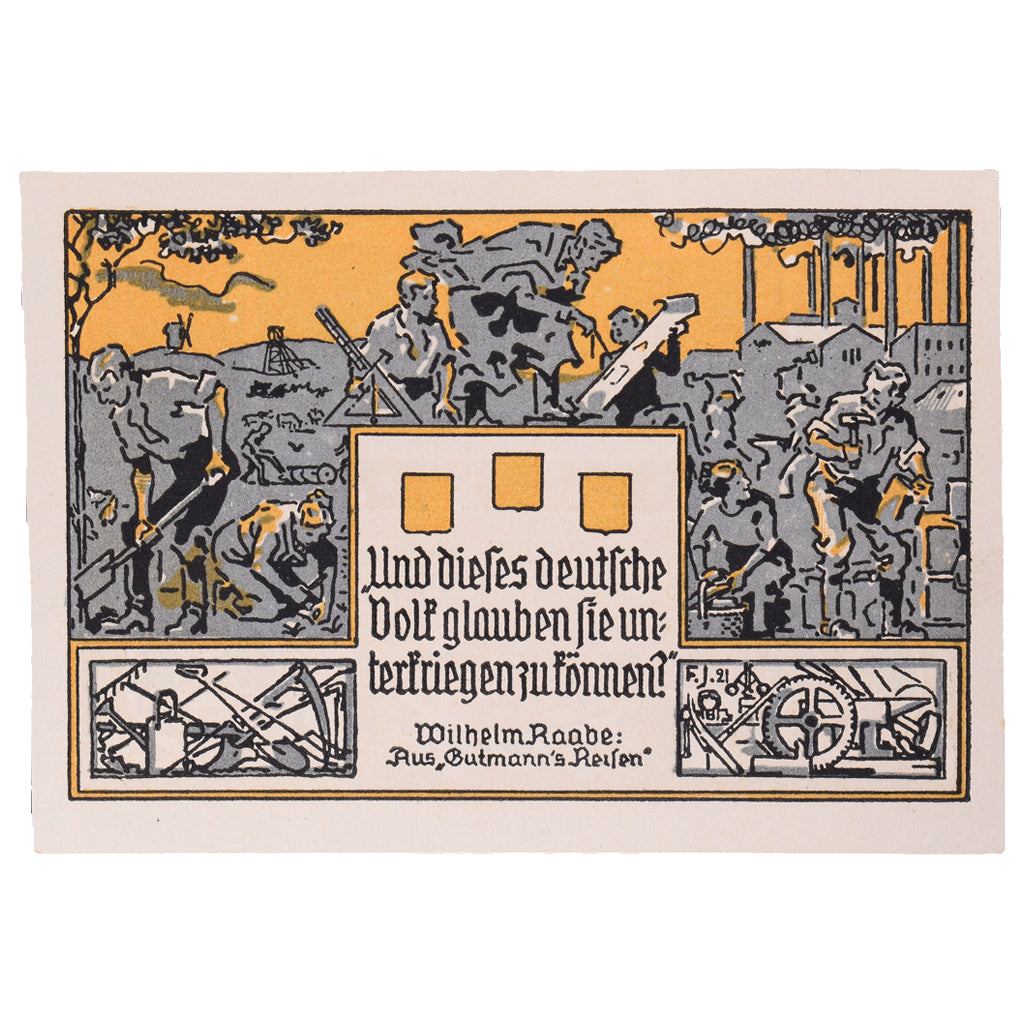 Geldschein, Deutschland, Eschershausen, 2 Mark, personnage 2, 1921, 1921-06-01