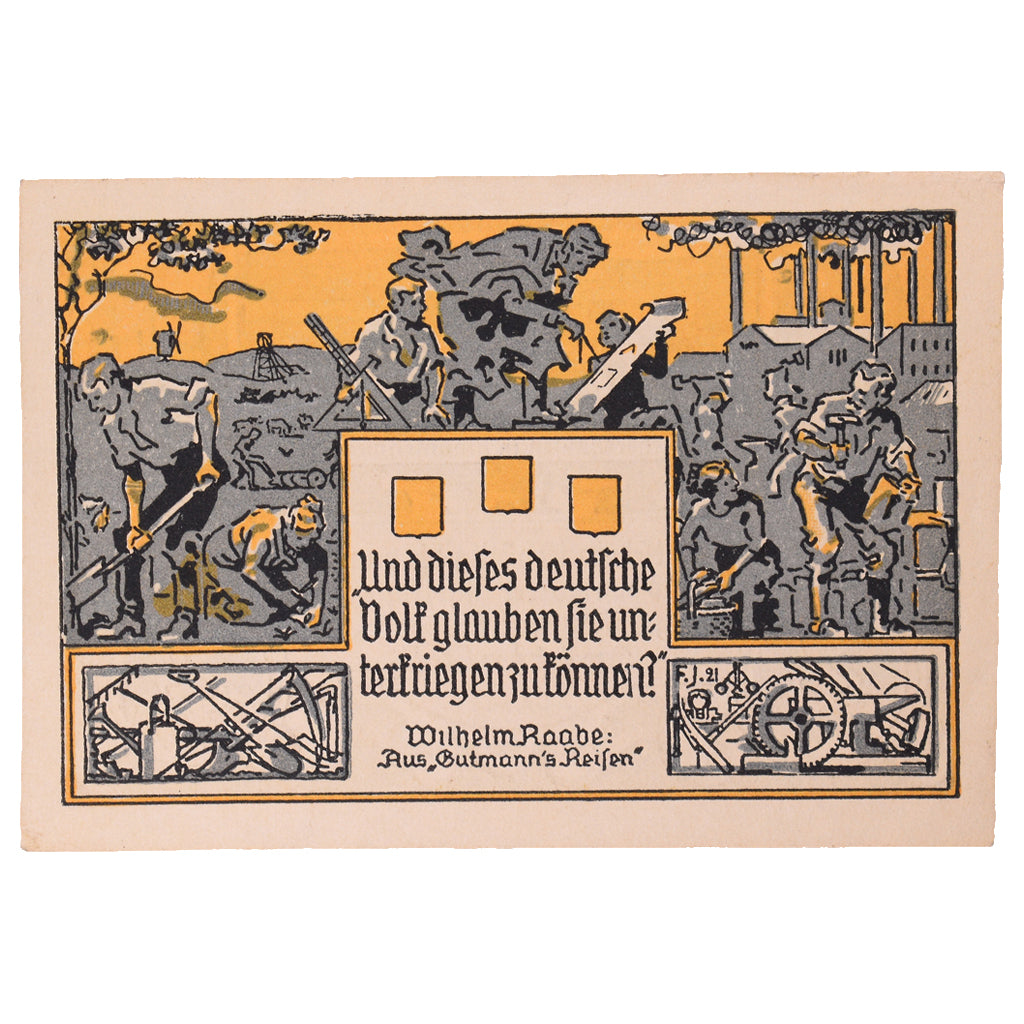 Banknot, Niemcy, Eschershausen, 2 Mark, personnage 3, 1921, 1921-06-01