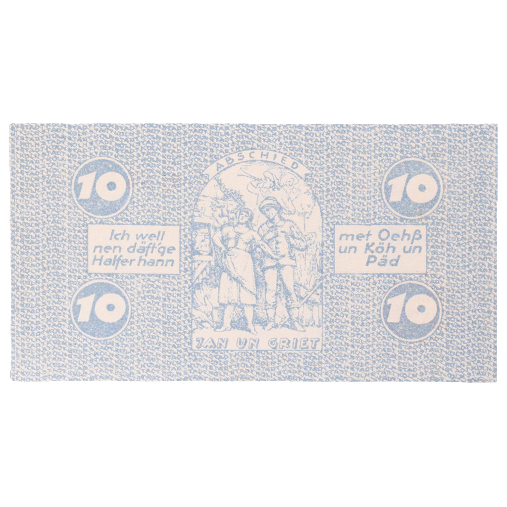 Banknot, Niemcy, Köln Stadt, 10 Pfennig, personnage 5, 1921, 1921-07-13