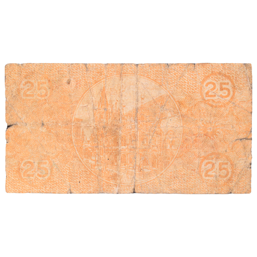 Banknot, Niemcy, Köln Stadt, 25 Pfennig, église 4, 1920, 1920-10-01