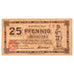 Banknot, Niemcy, Köln Stadt, 25 Pfennig, personnage 7, 1920, 1921-07-13