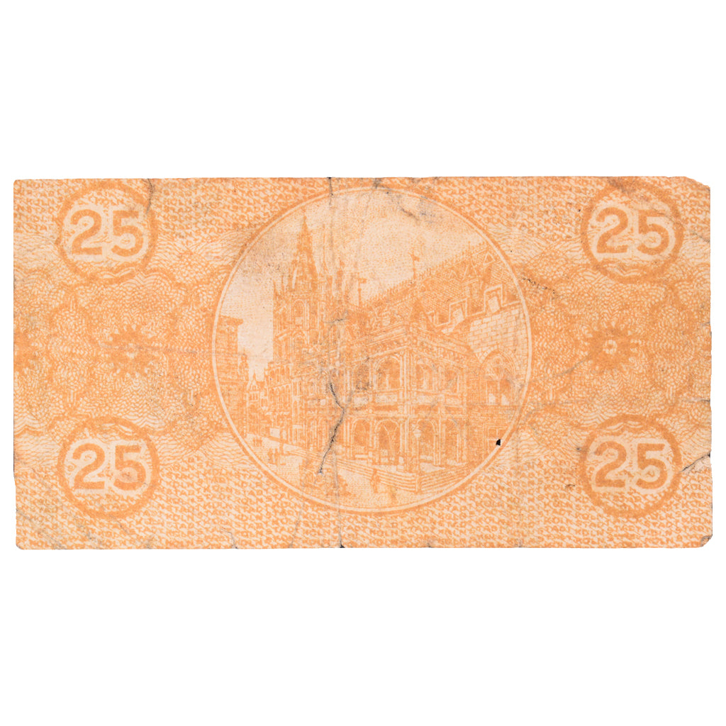 Banknot, Niemcy, Köln Stadt, 25 Pfennig, personnage 8, 1920, 1921-07-13