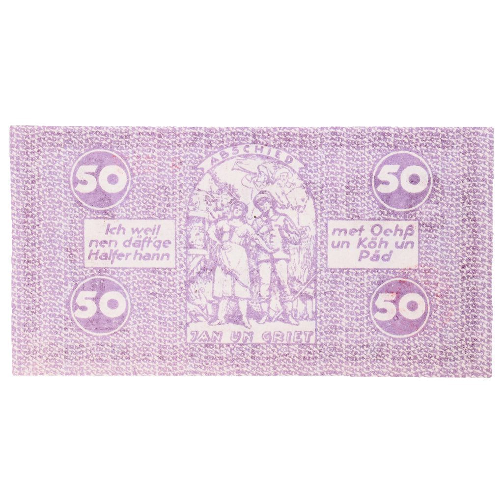 Banknot, Niemcy, Köln Stadt, 50 Pfennig, Personnage 11, 1920, 1921-07-13