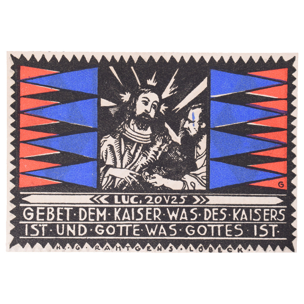 Banconote, Germania, Eutin Stadt, 25 Pfennig, personnage, 1921, 1921-10-01, FDS