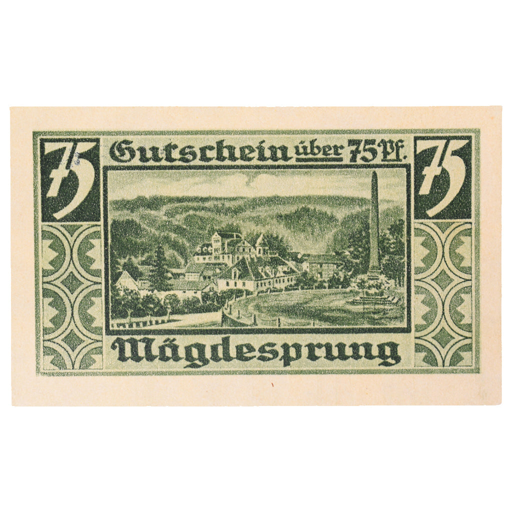 Banknot, Niemcy, Harzgerode Stadt, 75 Pfennig, paysage 2, 1921, 1921-07-07