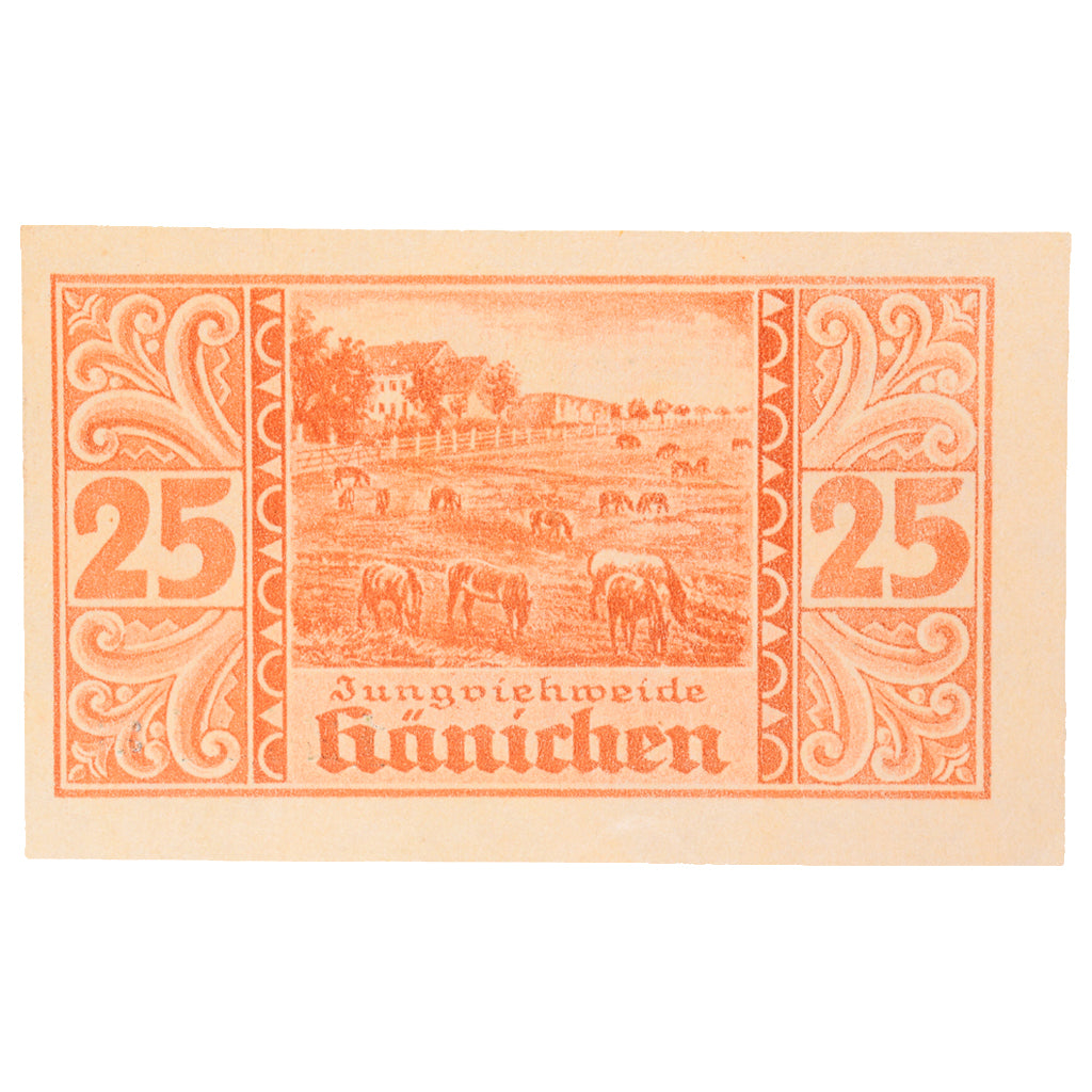 Banknot, Niemcy, Harzgerode Stadt, 25 Pfennig, paysage, 1921, 1921-07-07