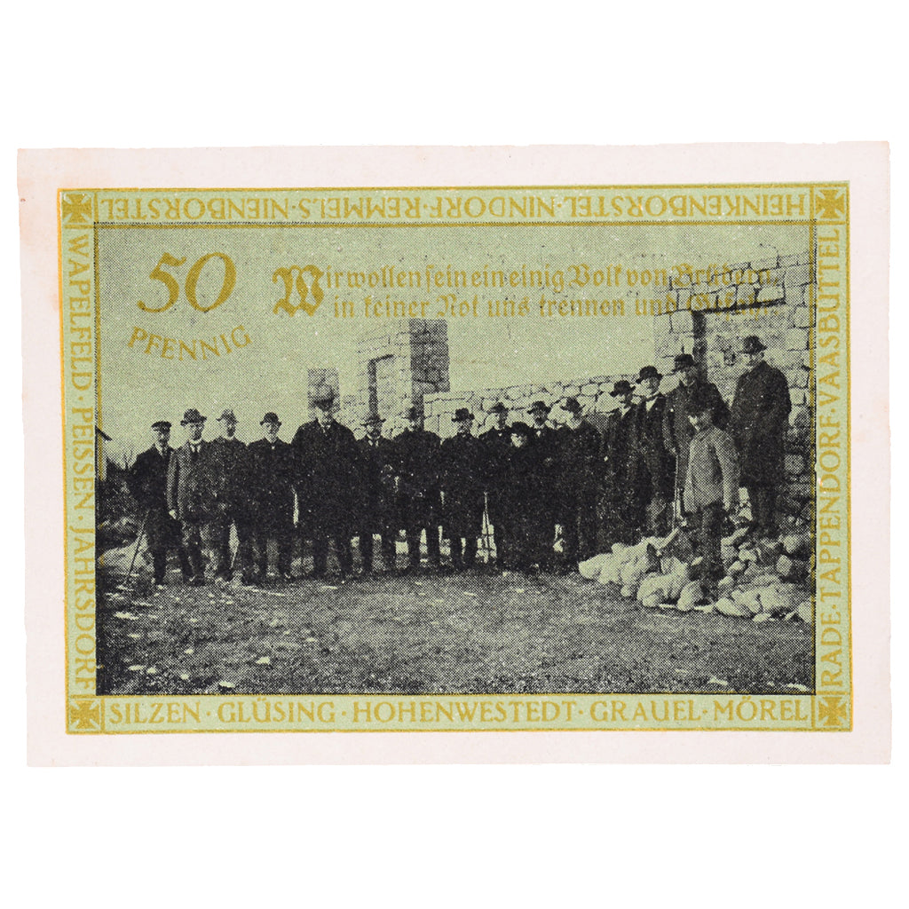 Geldschein, Deutschland, Hohenwestedt, 50 Pfennig, personnage, 1921, 1921-07-03