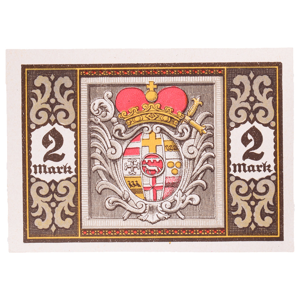 Geldschein, Deutschland, Herstelle, 2 Mark, Ecusson 1, 1921, 1921-11-01, UNZ