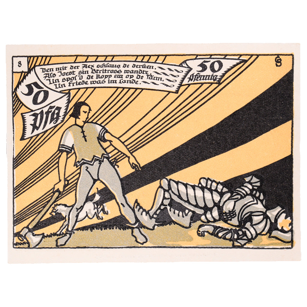 Geldschein, Deutschland, Herne Stadt, 50 Pfennig, soldat, 1921, 1921-07-01, VZ