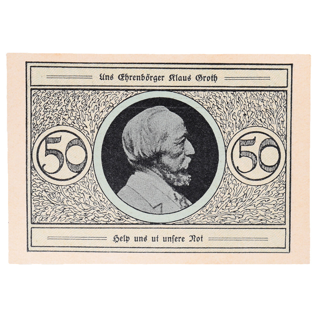 Geldschein, Deutschland, Heide Stadt, 50 Pfennig, portrait 1, undated (1921)