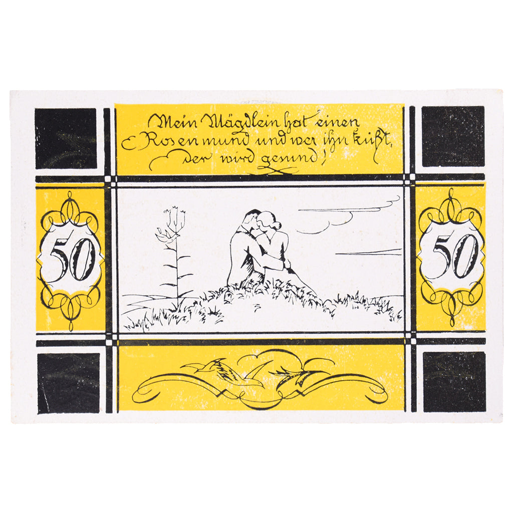Geldschein, Deutschland, Bilsen, 50 Pfennig, personnage, 1921, 1921-12-31, VZ