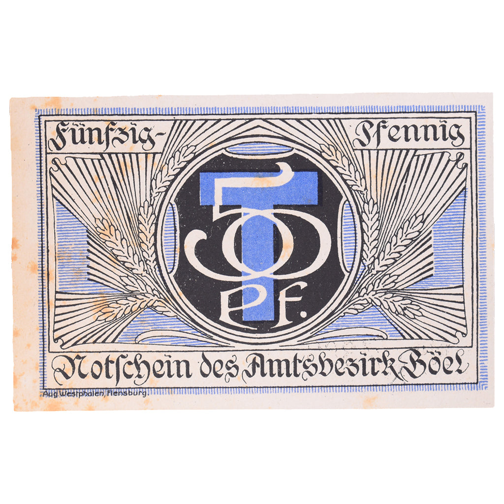 Banconote, Germania, Böel, 50 Pfennig, manoir, 1920, SPL-, Mehl:132.1a