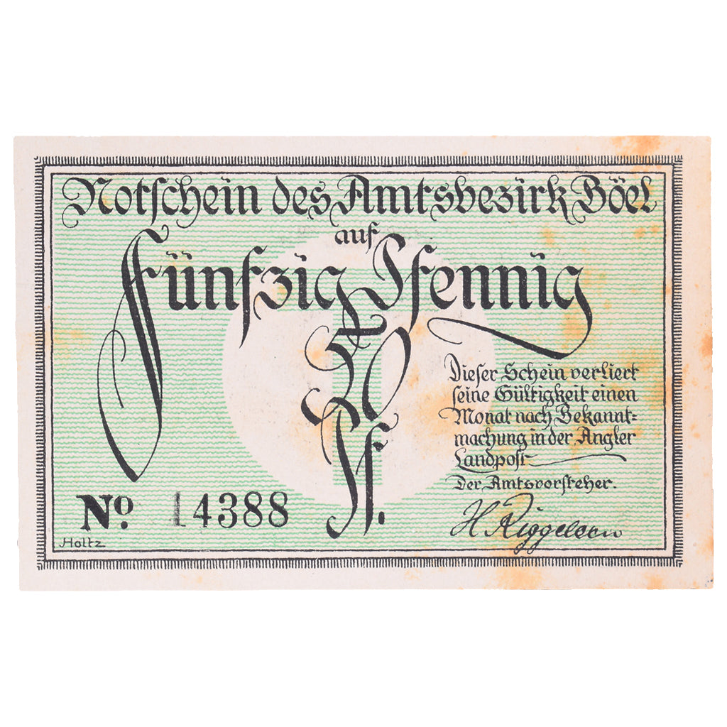 Banconote, Germania, Böel, 50 Pfennig, manoir, 1920, SPL-, Mehl:132.1a