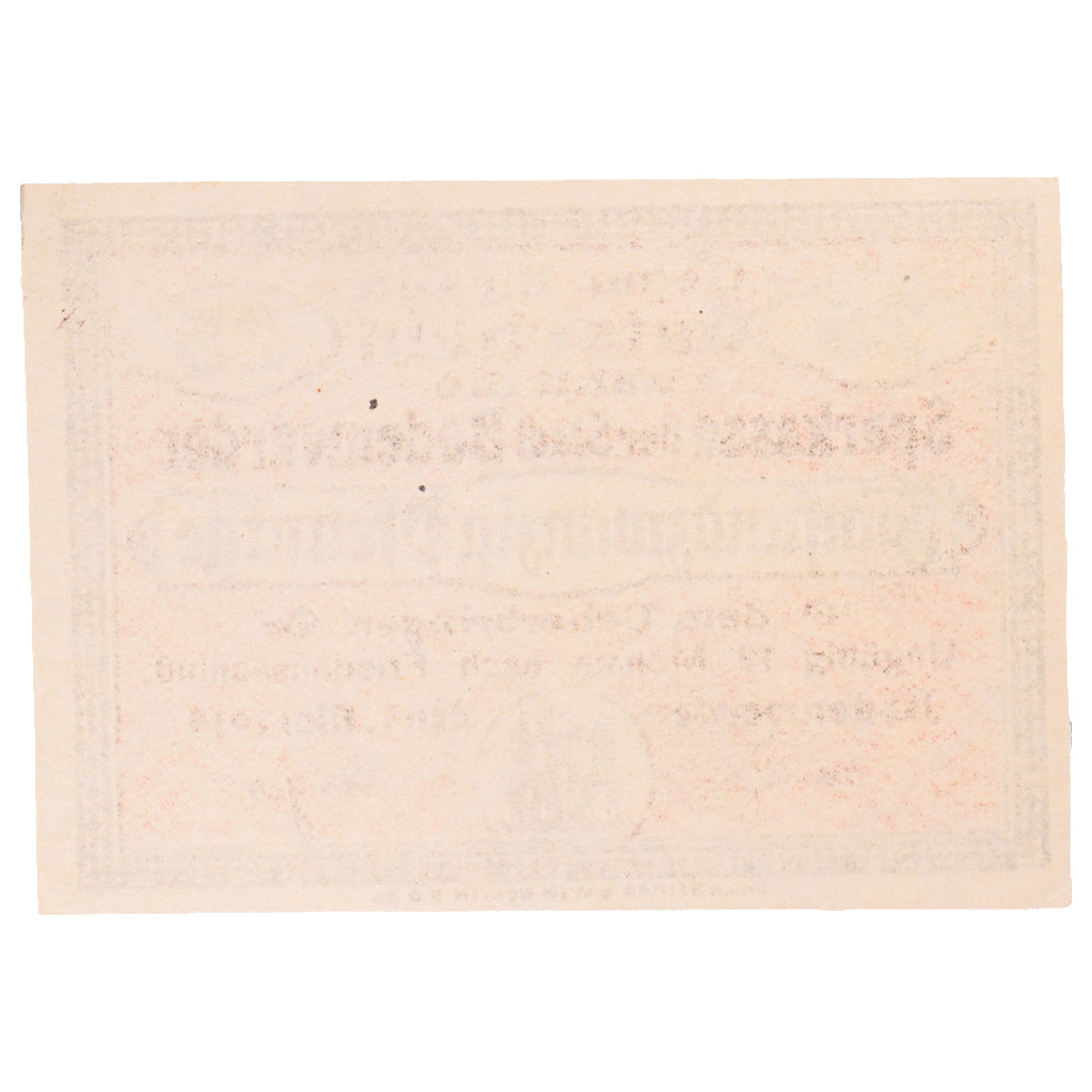 Banconote, Germania, Bodenwerder Stadtsparkasse, 25 Pfennig, cavalier, 1922
