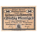 Banknot, Niemcy, Bodenwerder Stadtsparkasse, 50 Pfennig, cavalier, 1922