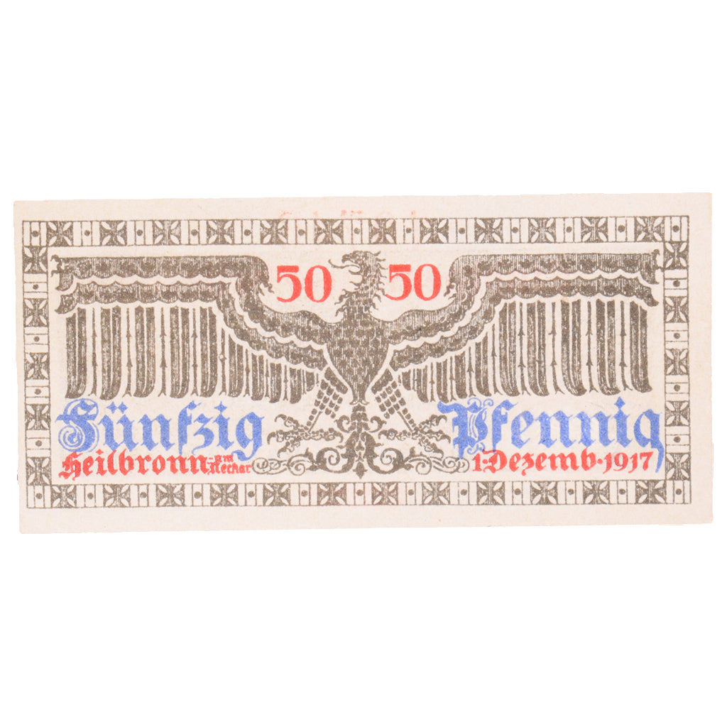 Geldschein, Deutschland, Breisach Stadt, 50 Pfennig, aigle, 1917, 1919-12-31