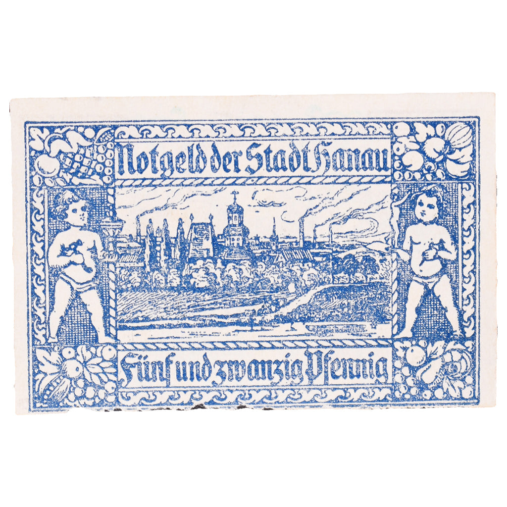 Geldschein, Deutschland, Hanau Stadt, 25 Pfennig, village, 1920, 1920-08-12