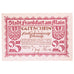 Geldschein, Deutschland, Frankfurt am Main Stadt, 25 Pfennig, paysage 9, 1919