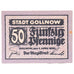 Geldschein, Deutschland, Gollnow Stadt, 50 Pfennig, valeur faciale, 1920