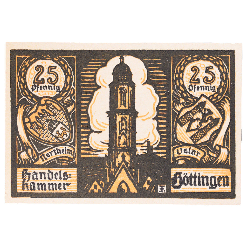 Banconote, Germania, Göttingen, 25 Pfennig, Ecusson 1, 1920, 1920-11-19, BB+