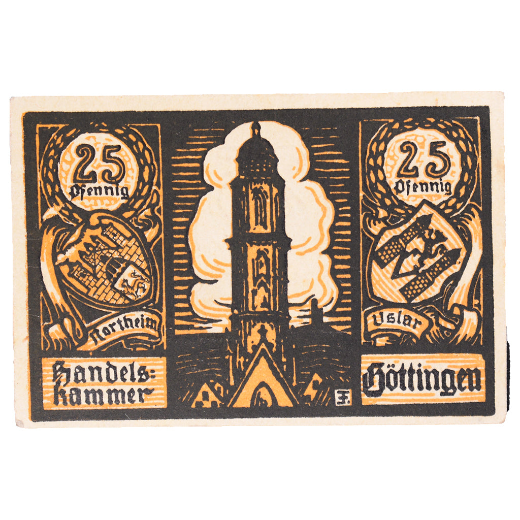 Banconote, Germania, Göttingen, 25 Pfennig, ecusson 2, 1920, 1920-11-19, BB+