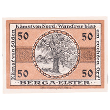 Banknote, Germany, Berga, 50 Pfennig, arbre, 1922, 1922-12-31, UNC(60-62)