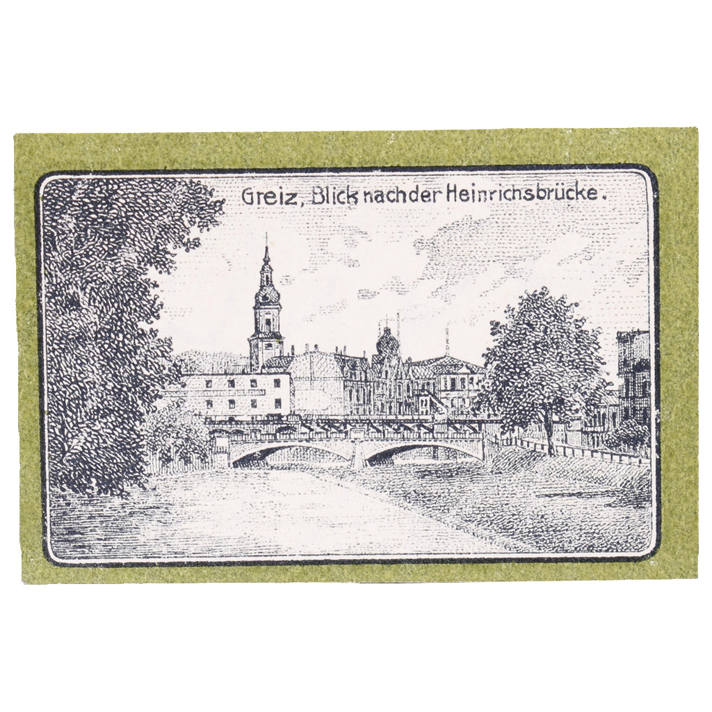 Banknot, Niemcy, Greiz, Bank für Handel und Industrie, 25 Pfennig, paysage