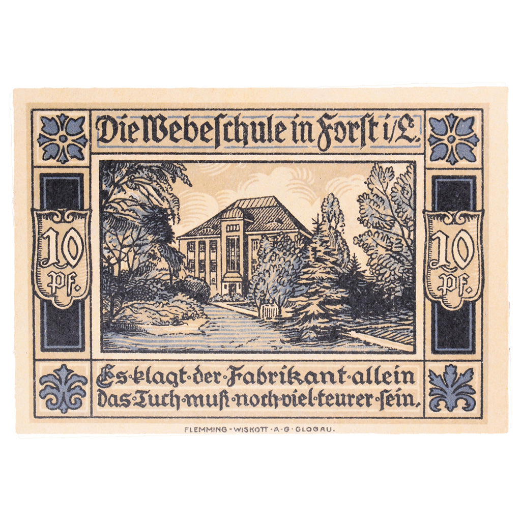 Banknot, Niemcy, forst, 10 Pfennig, école 2, 1921, 1921-07-01, UNC(60-62)