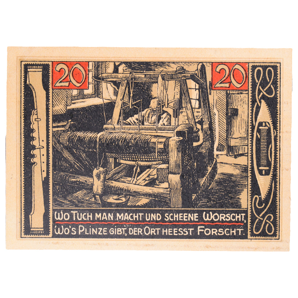 Banconote, Germania, forst, 20 Pfennig, personnage 1, 1921, 1921-07-01, SPL