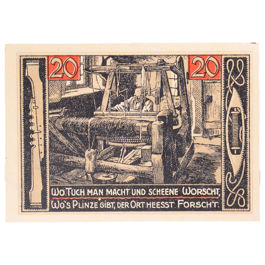 Banknote, Germany, forst, 20 Pfennig, personnage 2, 1921, 1921-07-01