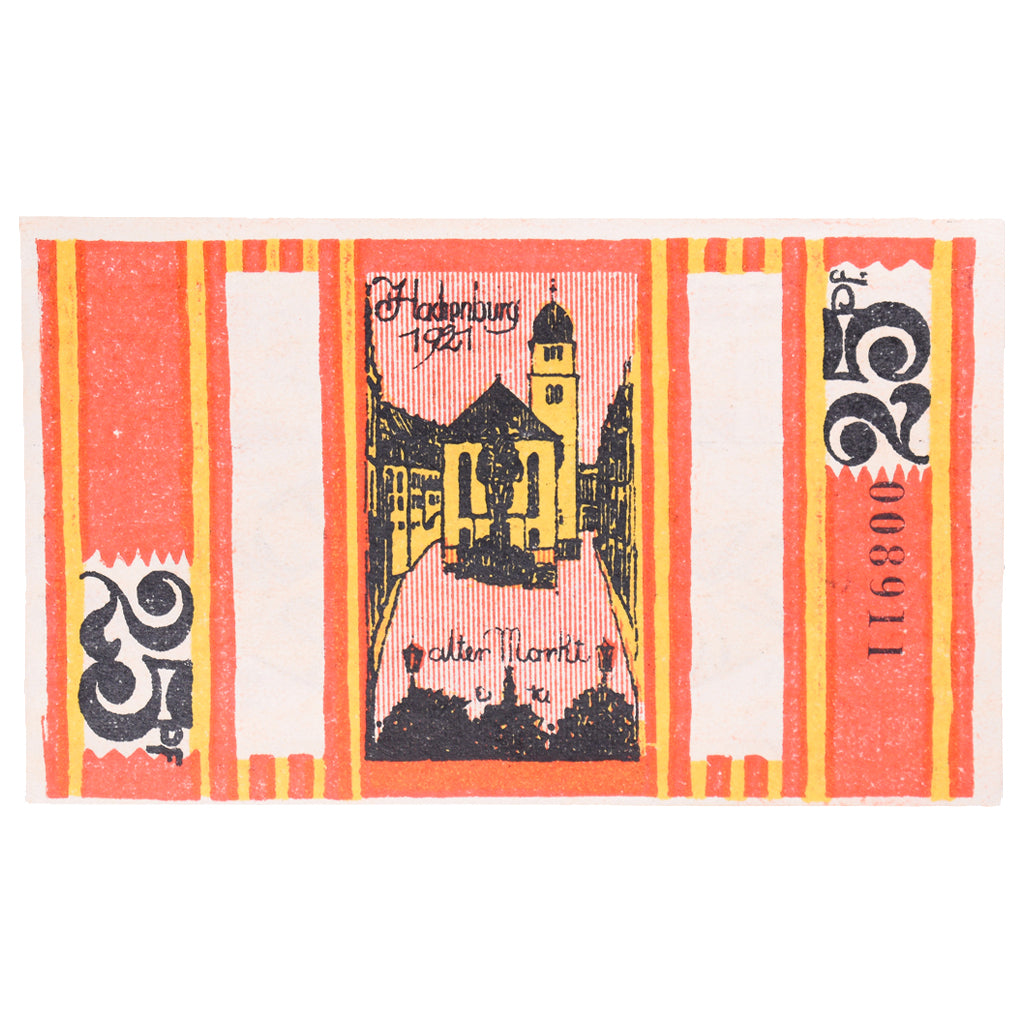 Geldschein, Deutschland, Hachenburg, 25 Pfennig, village, 1921, 1921-06-01, VZ+