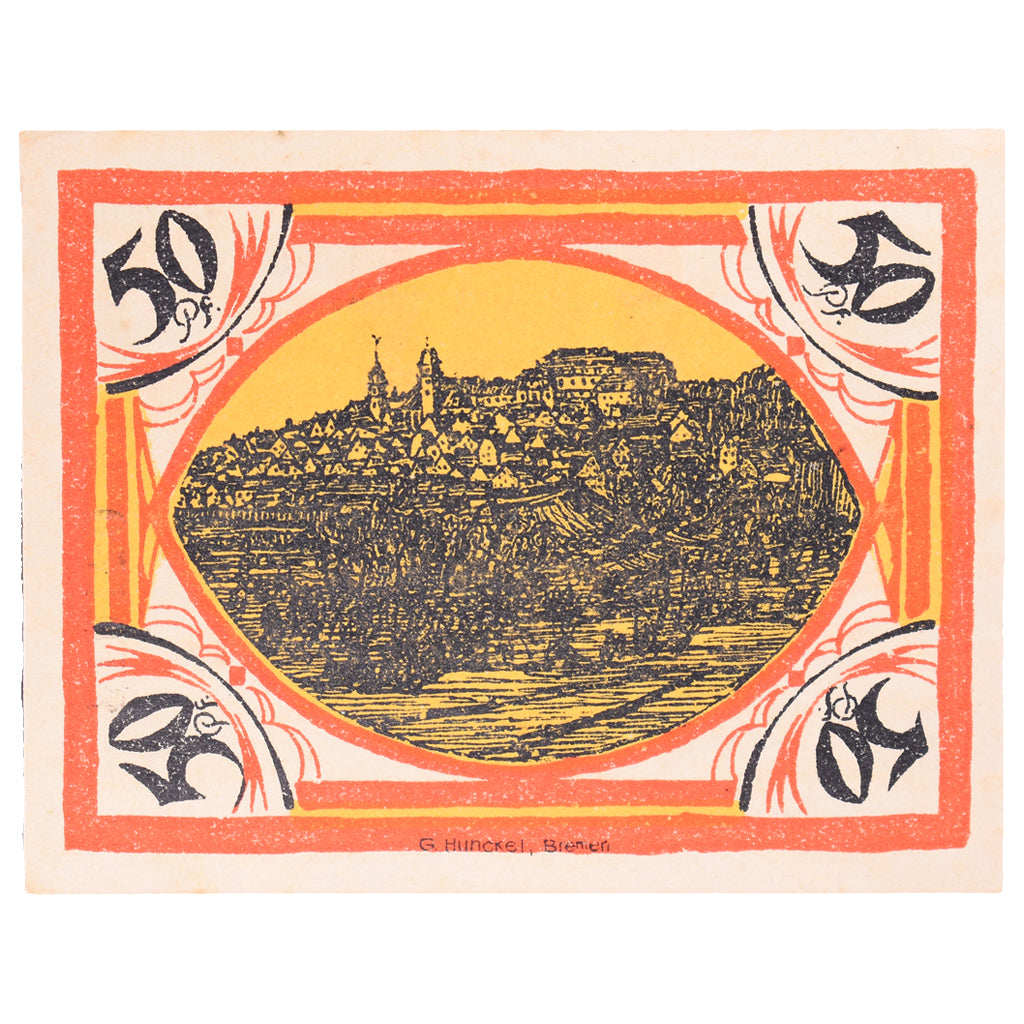Geldschein, Deutschland, Hachenburg, 50 Pfennig, village, 1921, 1921-06-01, VZ+