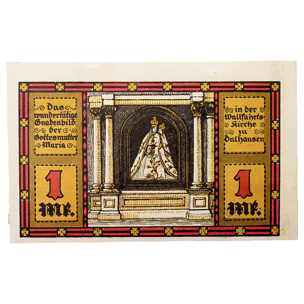 Geldschein, Deutschland, Dalhausen, 1 Mark, personnage, 1921, 1921-11-05, VZ+