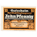 Banknot, Niemcy, Freyburg a. Unstrut Stadt, 10 Pfennig, eglise 2, 1920