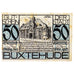 Banconote, Germania, Buxtehude Stadt, 50 Pfennig, Maison, 1920, 1920-10-01