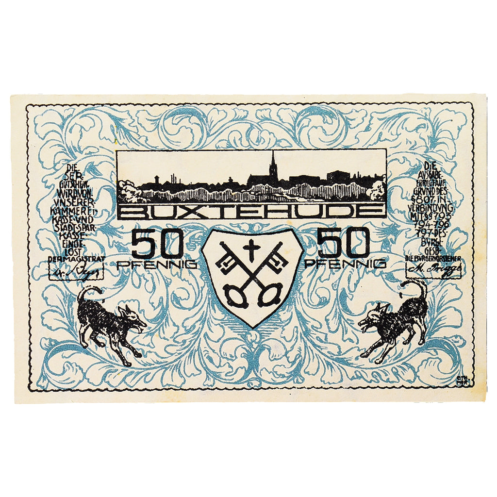 Banknot, Niemcy, Buxtehude Stadt, 50 Pfennig, Animaux, 1920, 1920-10-01