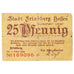 Geldschein, Deutschland, Friedberg, 25 Pfennig, château, 1920, 1920-12-01, S+