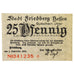 Banconote, Germania, Friedberg, 25 Pfennig, chateau 2, 1920, 1920-12-01, SPL